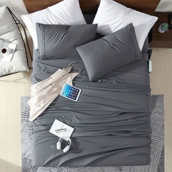 Swift Home Smart Sheet Set With 8" Side Storage Pockets - Picture 4 of 10